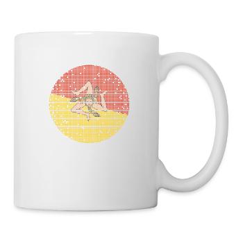 Drapeau de la Sicile Italie Palerme Trinacria Italia - Mug blanc - blanc - Droite