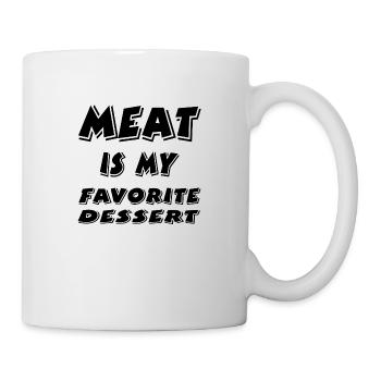 Fleisch - Tasse - Weiß - Rechts