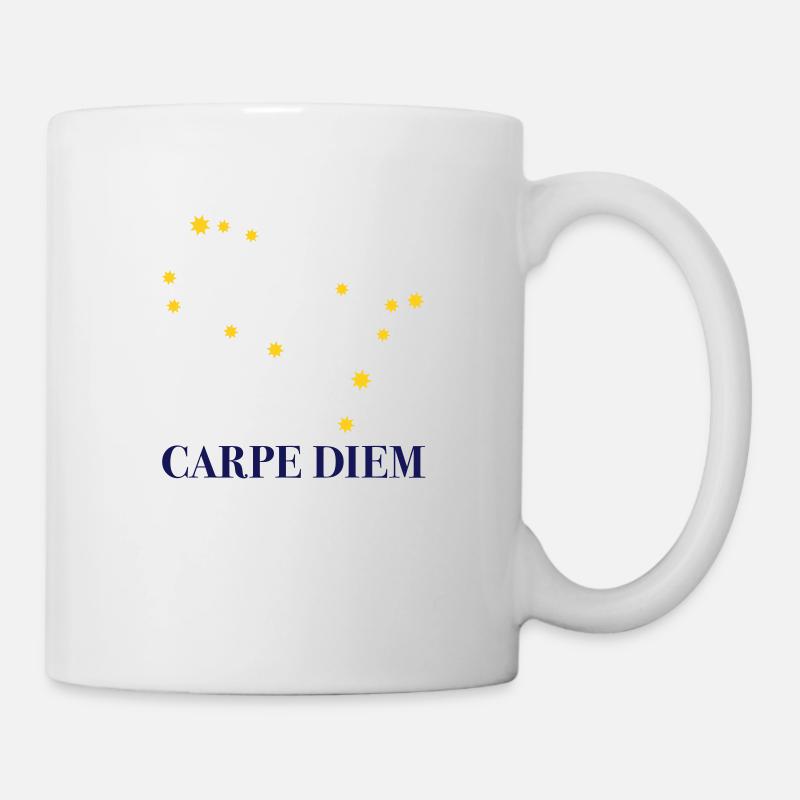 Carpe Diem a utilisé la constellation du jour Gémeaux - Mug blanc - blanc