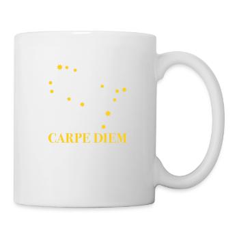 Carpe Diem nutze den Tag Sternbild Zwilling Gemini - Tasse - Weiß - Rechts