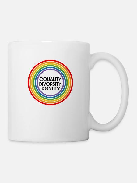 equality diversity identity LGBT lgbtqi queer - Tasse - Weiß