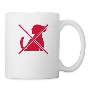 Symbole bouclier sans chien - Mug blanc - blanc - Droite