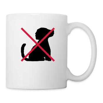 No Dogs Symbol Shield - Mug - white - Right