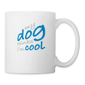 Dog thinks in the cool - Mug - white - Right