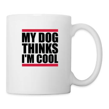 Dog thinks in the cool - Mug - white - Right