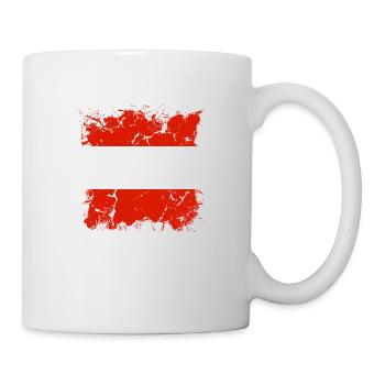 Austria Flag Austria Austrian Flag AT - Mug - white - Right