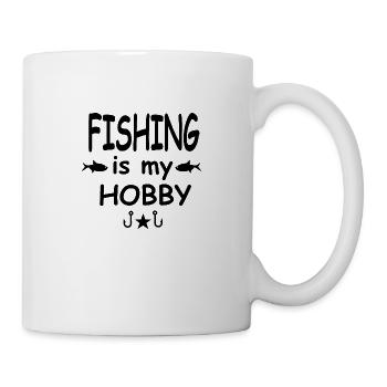 Pêche - Mug blanc - blanc - Droite