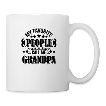 Les gens m’appellent grand-père - Mug blanc - blanc - Droite