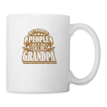 Les gens m’appellent grand-père - Mug blanc - blanc - Droite