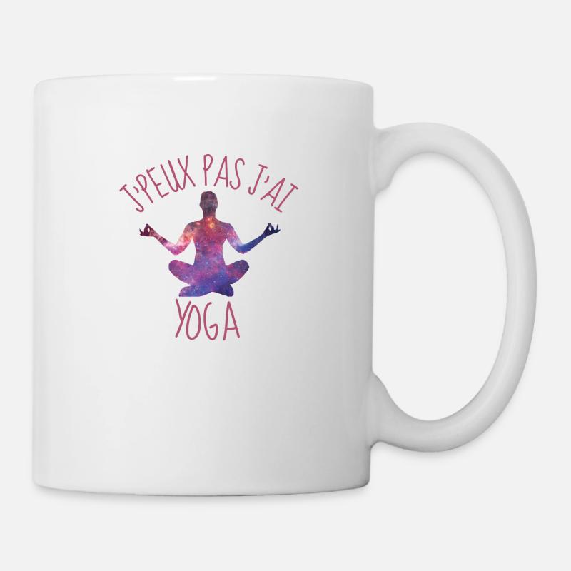 j peux pas j ai yoga - Mug blanc - blanc