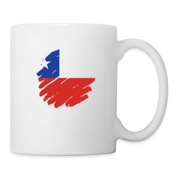 Chili Drapeau Amérique du Sud Drapeau Chili Vintage - Mug blanc - blanc - Droite