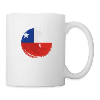 Chile Flagge Südamerika Chilenische Fahne Vintage - Tasse - Weiß - Rechts