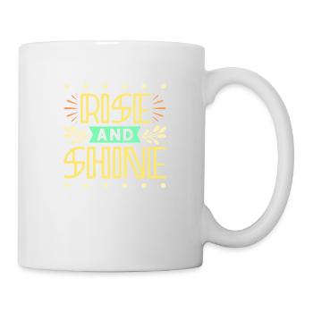 Rise And Shine Motivation positive - Mug blanc - blanc - Droite