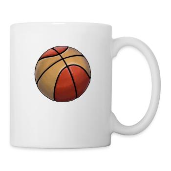 Basketball Sticker - Tasse - Weiß - Rechts