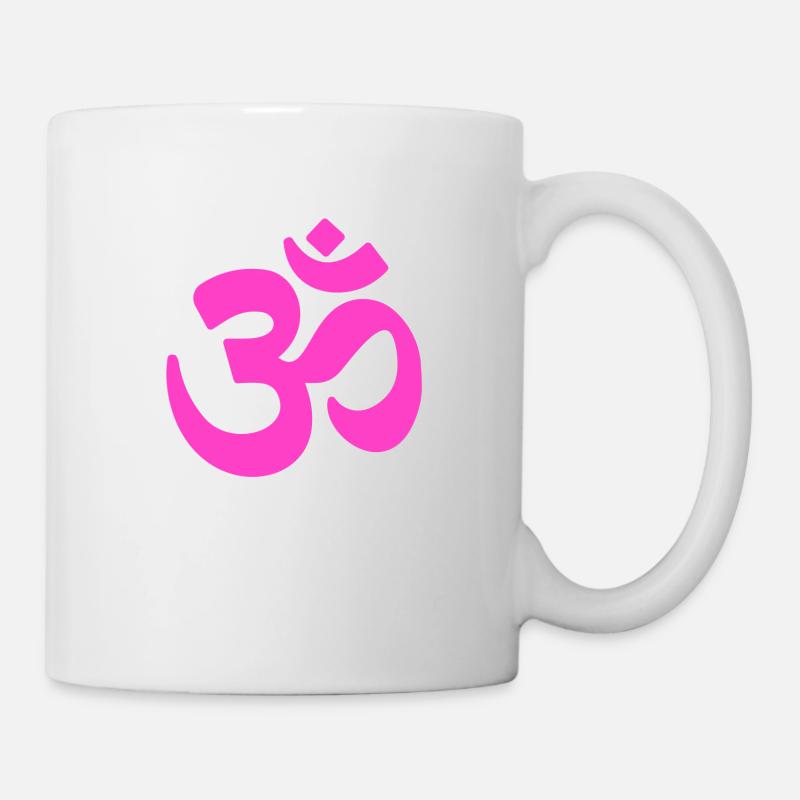 om signe rose transparent yoga chakra zen - Mug blanc - blanc