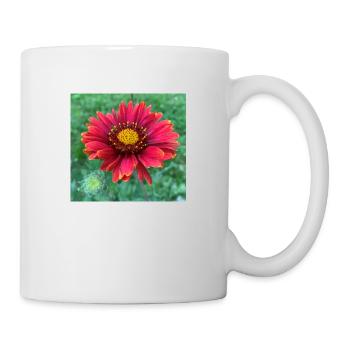Blume mit Knospe - Tasse - Weiß - Rechts