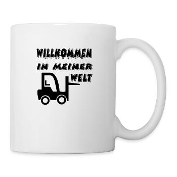 Gabelstapler - Tasse - Weiß - Rechts