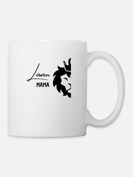 Löwen Mama - Tasse - Weiß