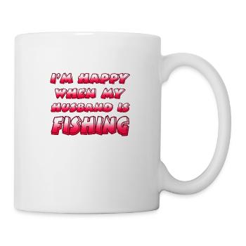 Pêche - Mug blanc - blanc - Droite