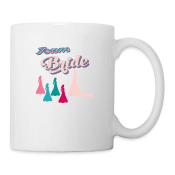bride team hen night bachelorette party - Mug - white - Right