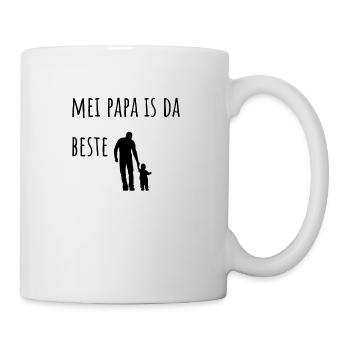Mei Papa is da Beste - Tasse - Weiß - Rechts