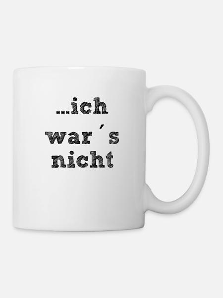 ich war`s nicht - Tasse - Weiß