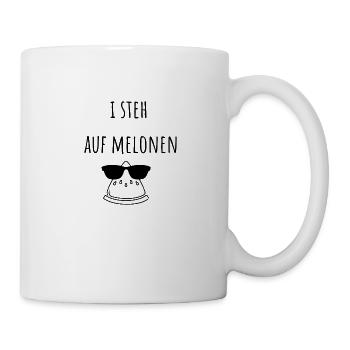 I steh auf Melonen - Tasse - Weiß - Rechts