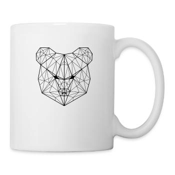 Bear geometric - Tasse - Weiß - Rechts