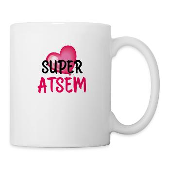Super ATSEM - Mug blanc - blanc - Droite