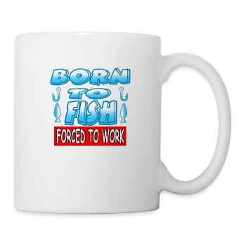 Pêche - Mug blanc - blanc - Droite