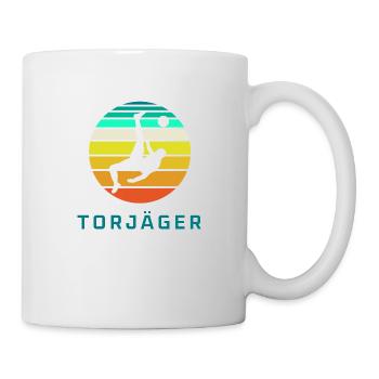 Torjäger - Tasse - Weiß - Rechts