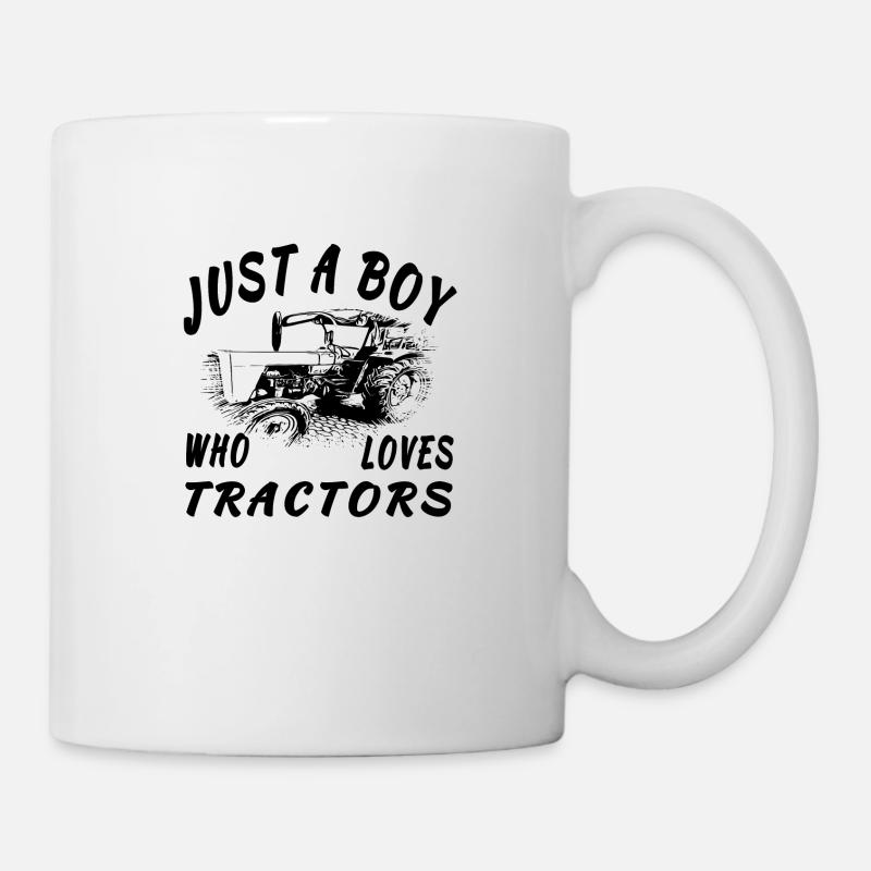 Tracteur - Mug blanc - blanc