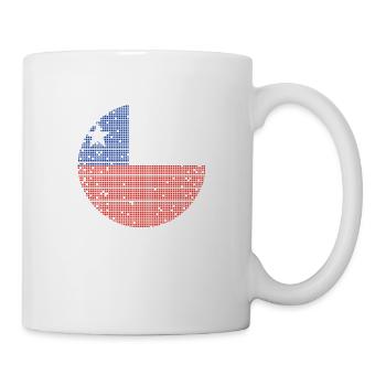 Chili Drapeau Amérique du Sud Drapeau Chili Vintage - Mug blanc - blanc - Droite