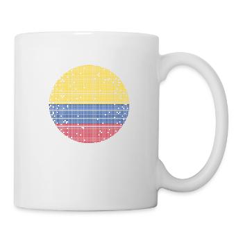 Drapeau de la Colombie Vintage Drapeau colombien - Mug blanc - blanc - Droite
