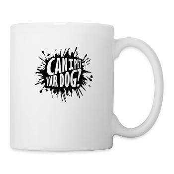 Caressez votre chien en disant - Mug blanc - blanc - Droite