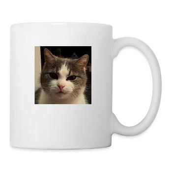 Katzenkopf - Tasse - Weiß - Rechts