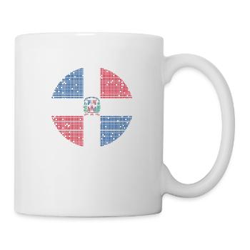 Dominikanische Republik Flagge Dom Rep Fahne Reise - Tasse - Weiß - Rechts