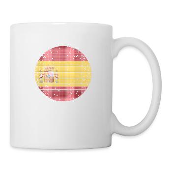 Spain Flag Vintage Spanish Flag Used Look - Mug - white - Right