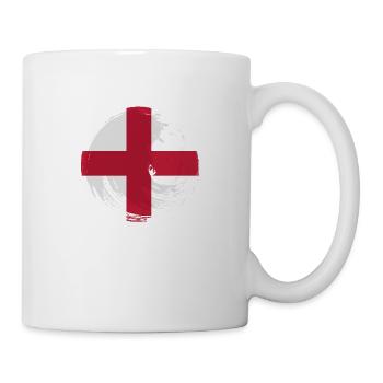 England Flag Vintage English Flag Used Look - Mug - white - Right