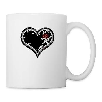 Herz 4 - Tasse - Weiß - Rechts