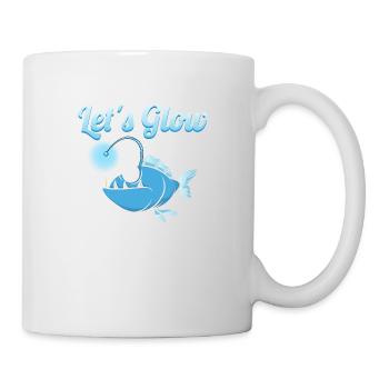 Let's Glow It's My Birthday Marine Biology Ocean - Tasse - Weiß - Rechts