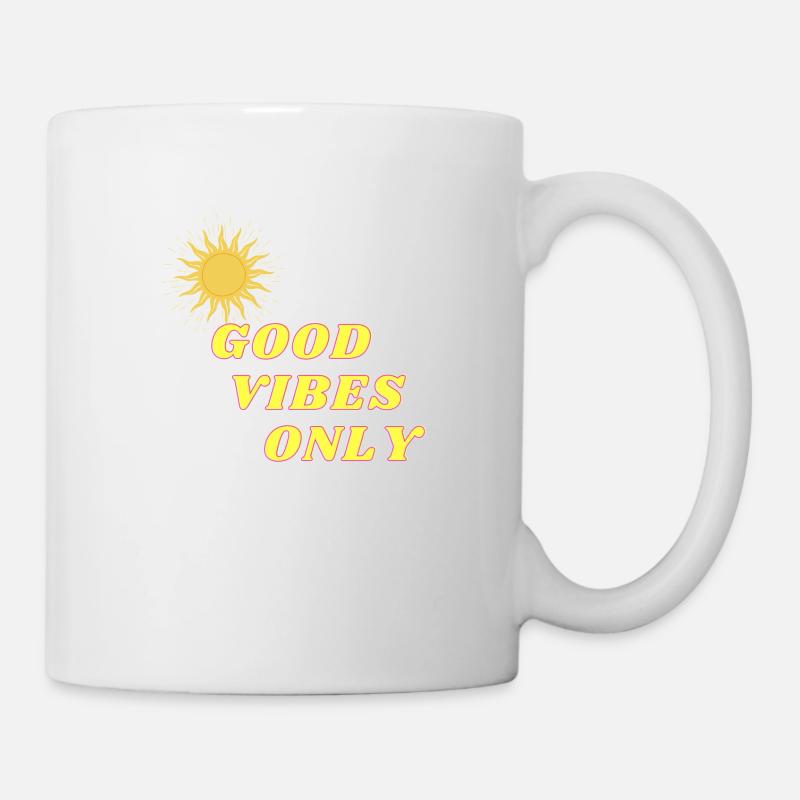 nur gute Laune! - Tasse - Weiß