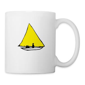 Gelbes Segelboot Ernst Ludwig Kirchner - Tasse - Weiß - Rechts