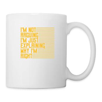 Je ne discute pas - Mug blanc - blanc - Droite