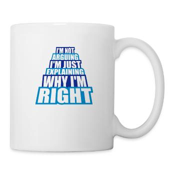 Je ne discute pas - Mug blanc - blanc - Droite