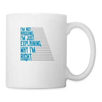 Je ne discute pas - Mug blanc - blanc - Droite