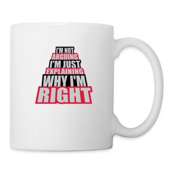 Je ne discute pas - Mug blanc - blanc - Droite