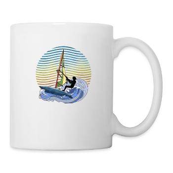 Windsurfen - Tasse - Weiß - Rechts