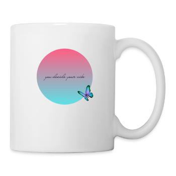 you decide your vibe - Tasse - Weiß - Rechts