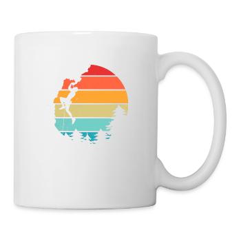Vintage Bouldering Rock Climbing - Mug - white - Right